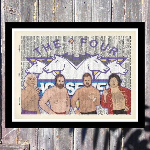 The Four Horsemen Vintage Dictionary Art 8x10 - Picture 1 of 1